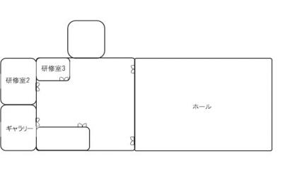 オークホール2階案内図の画像