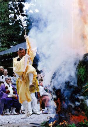 護摩焚き、の写真
